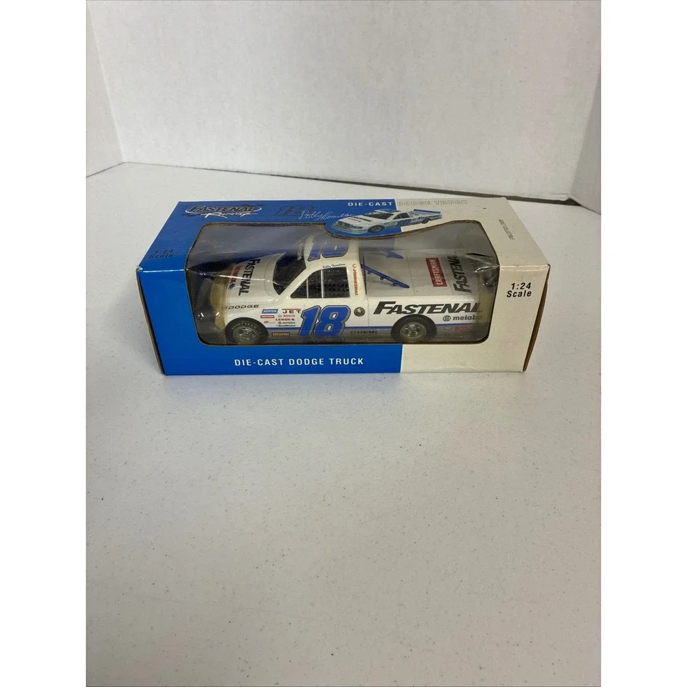 Bobby Hamilton 18 Fastenal Racing Die-Cast Dodge Truck 1:24 Scale BHR White Blue